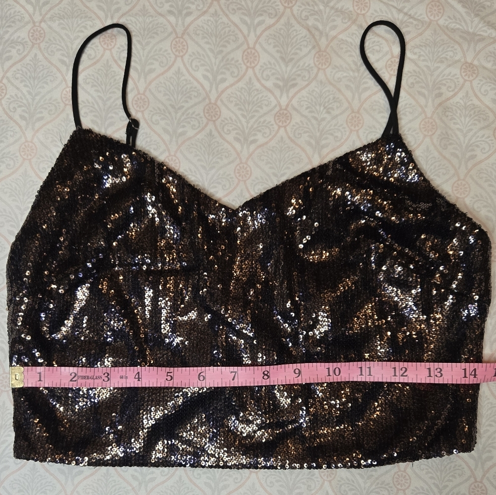Sequin Crop